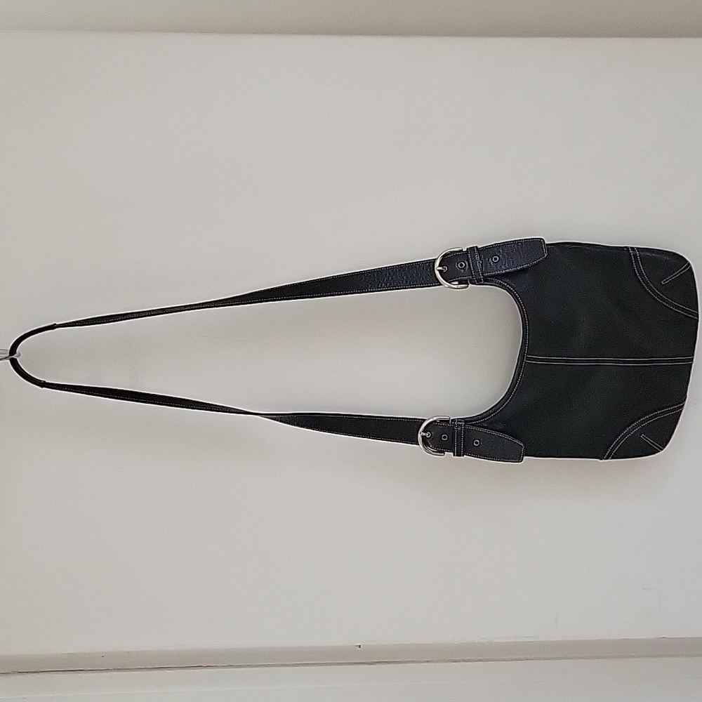 Coach 9549 Vintage Soho Leather Crossbody Slim Duffle Black